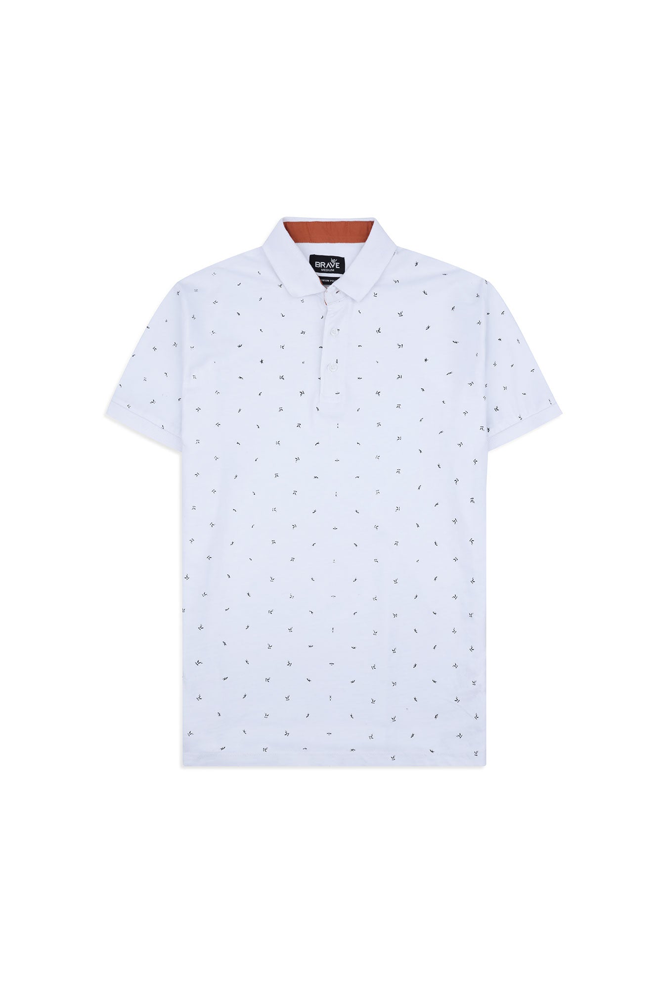 Men' Onyx Monogram Printed Polo