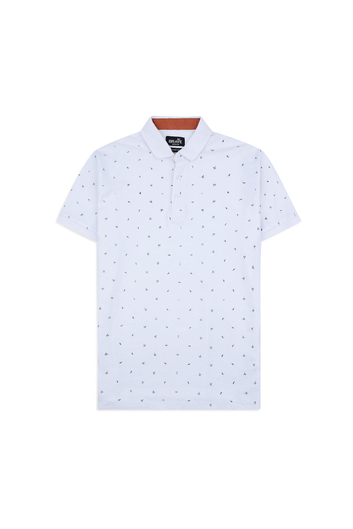 Men' Onyx Monogram Printed Polo