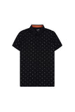 Men' Onyx Monogram Printed Polo