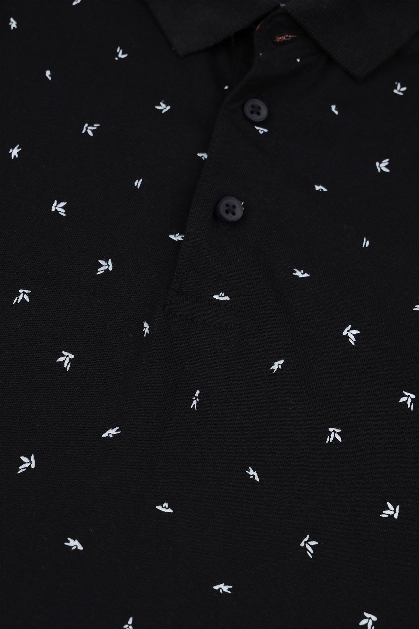 Men' Onyx Monogram Printed Polo