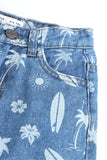 BOYS PRINTED DENIM SHORTS