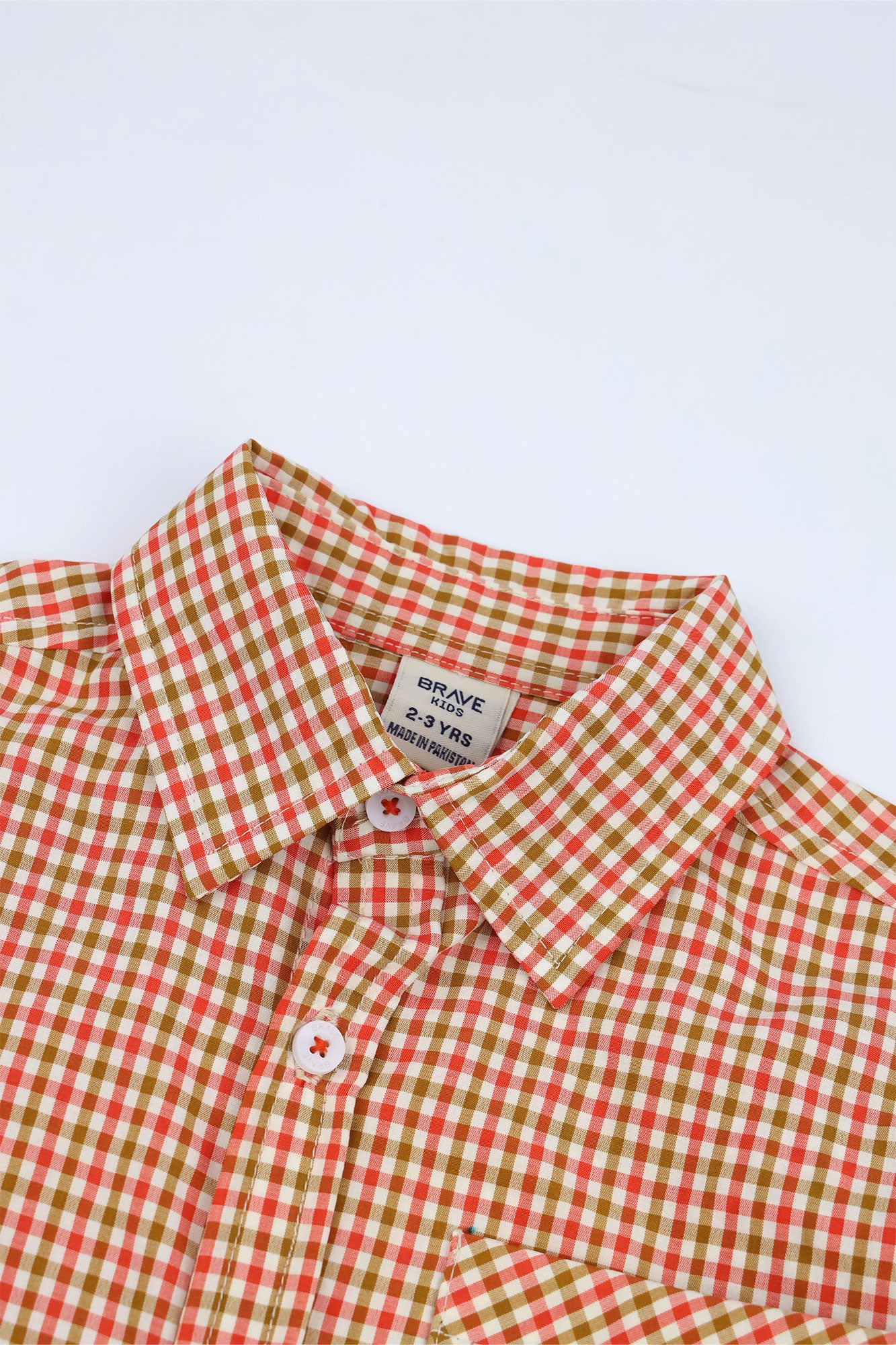 BOYS GINGHAM PATTERN SHIRT - PH