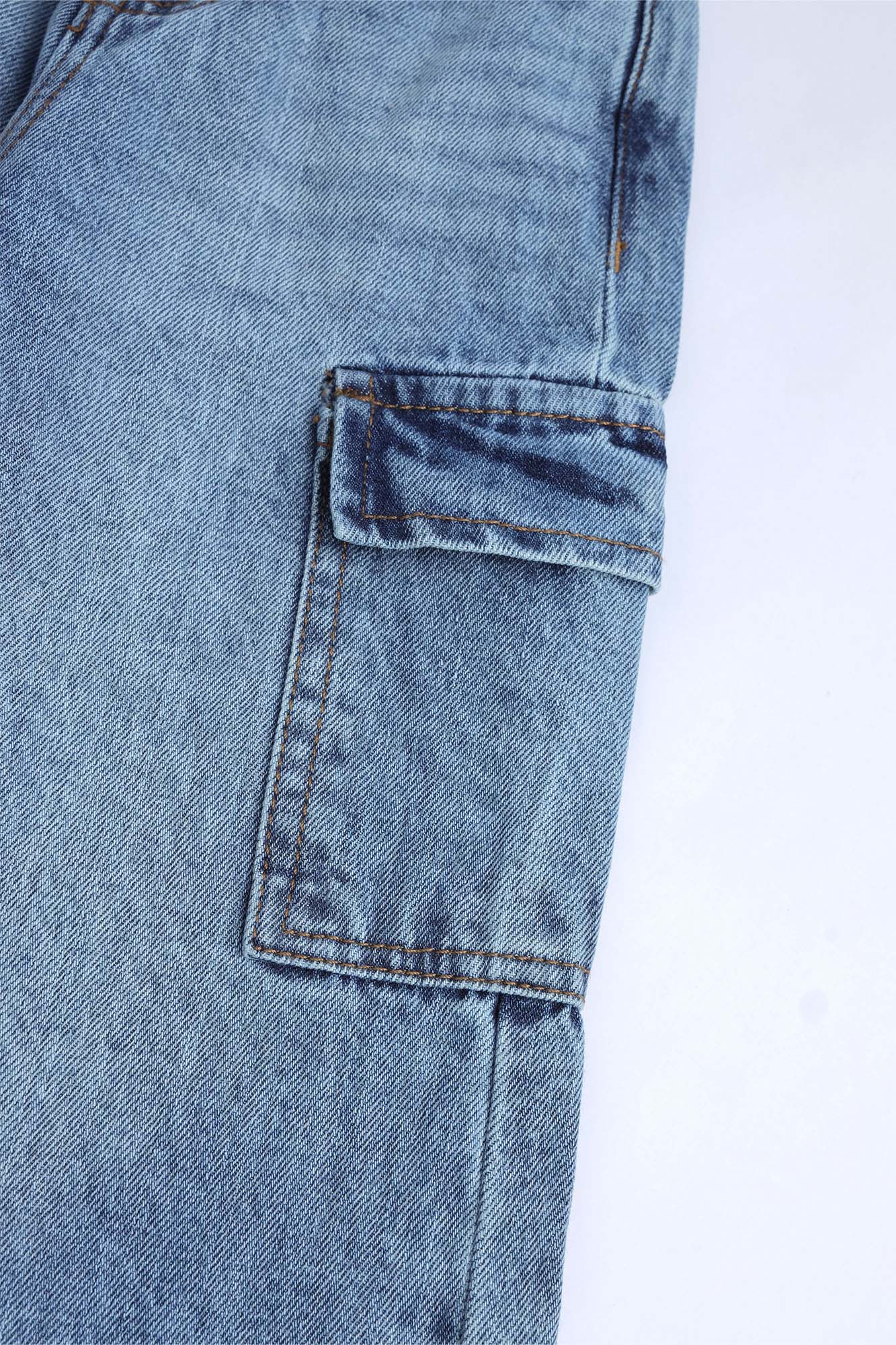 GIRLS CARGO DENIM