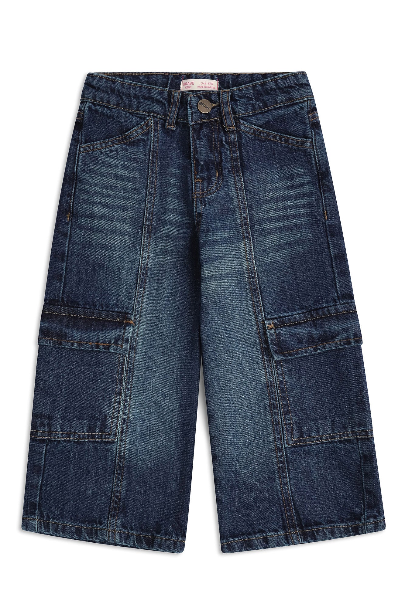GIRLS CARGO DENIM PANT