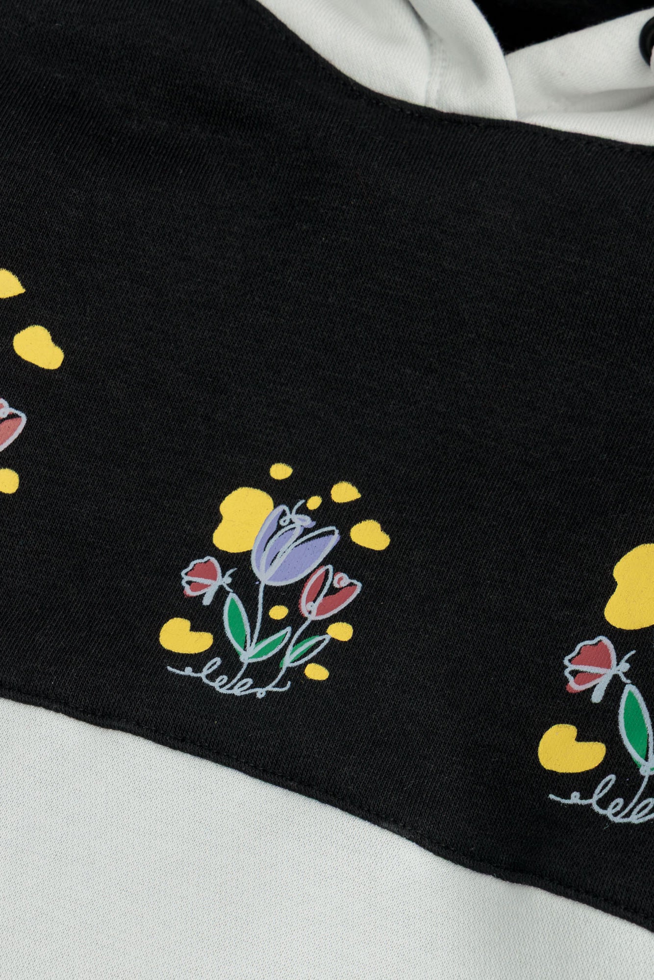 Girls Floral Fleece Hoodie