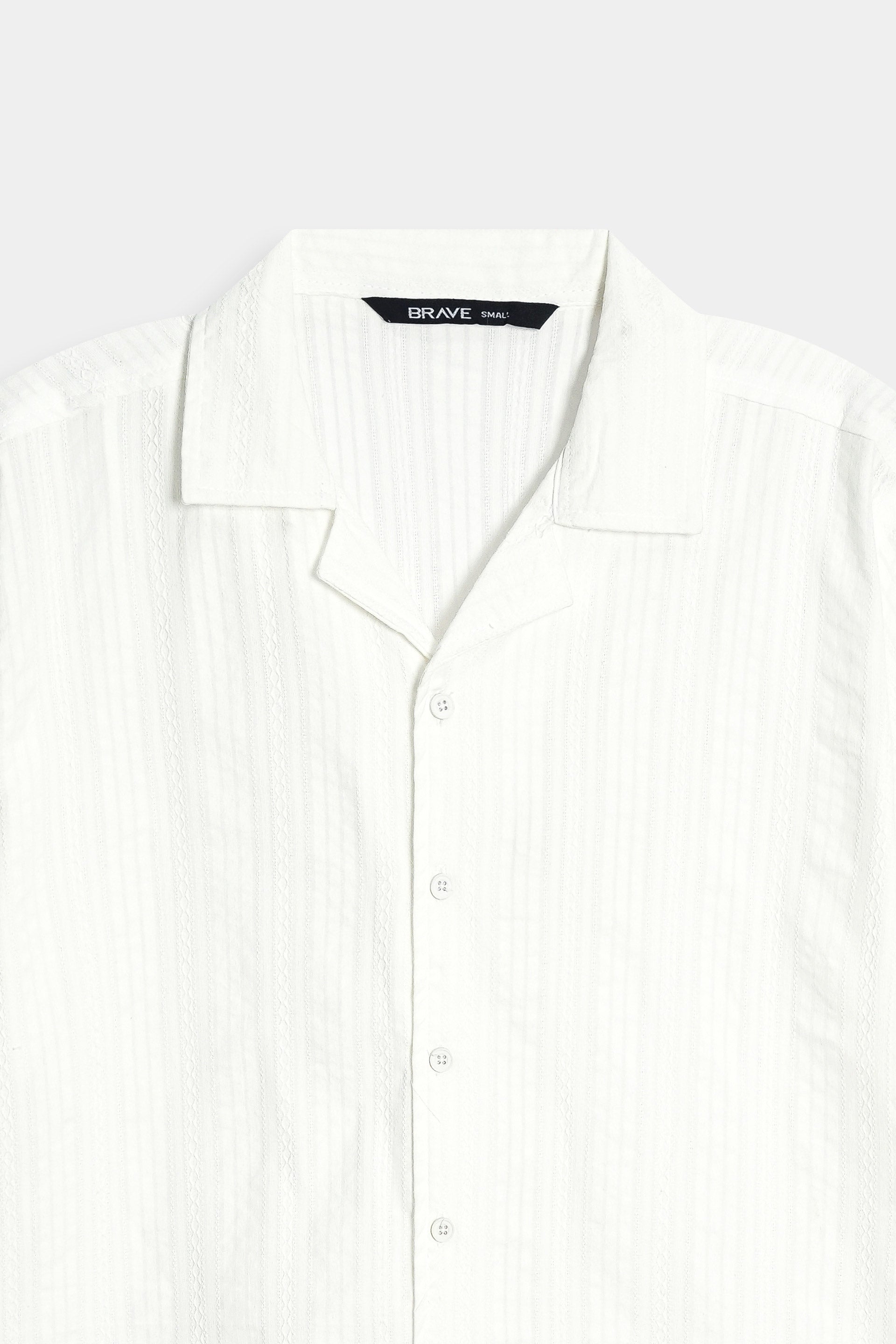 MENS CUBAN COLLAR SHIRT