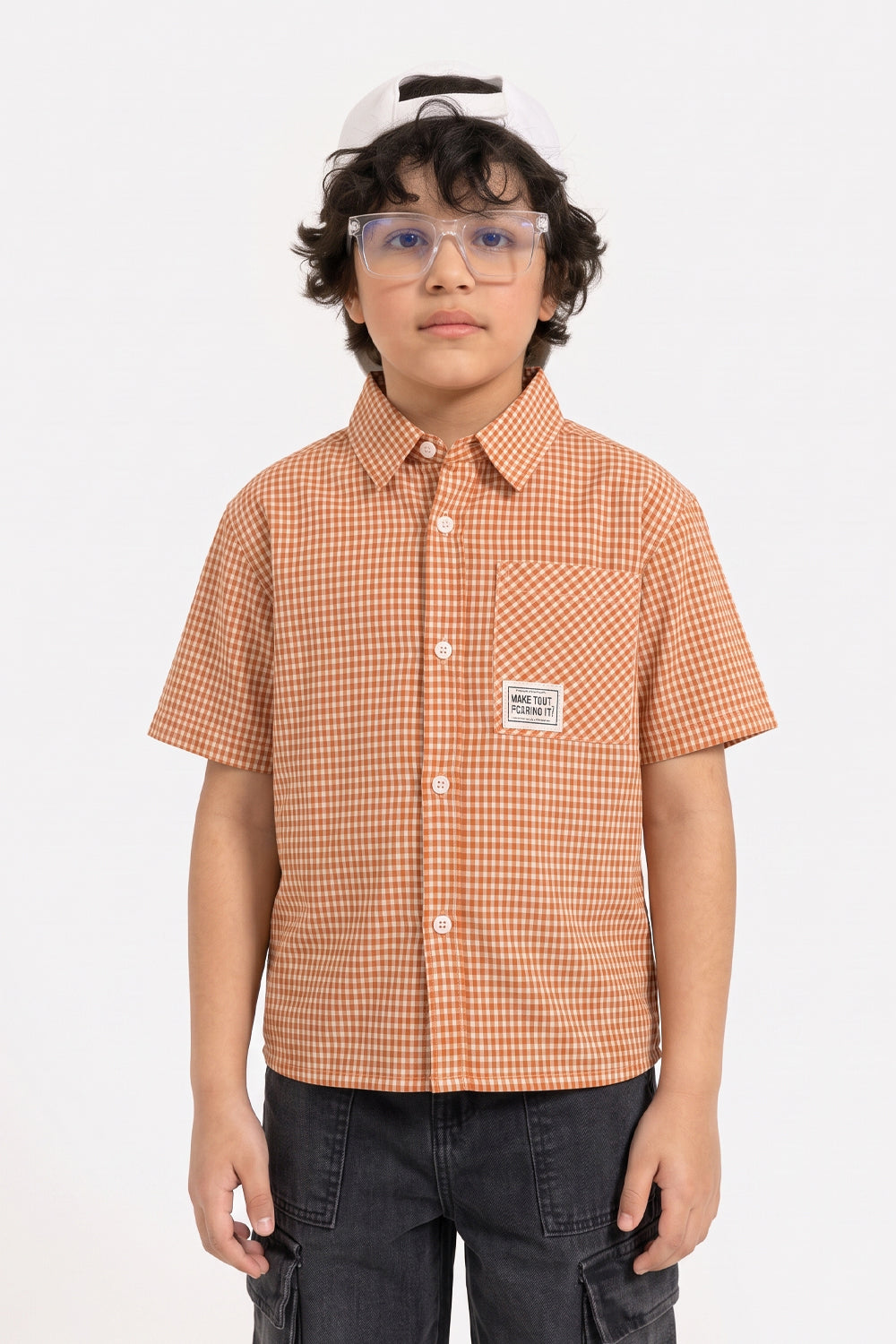 BOYS GINGHAM PATTERN SHIRT - PH
