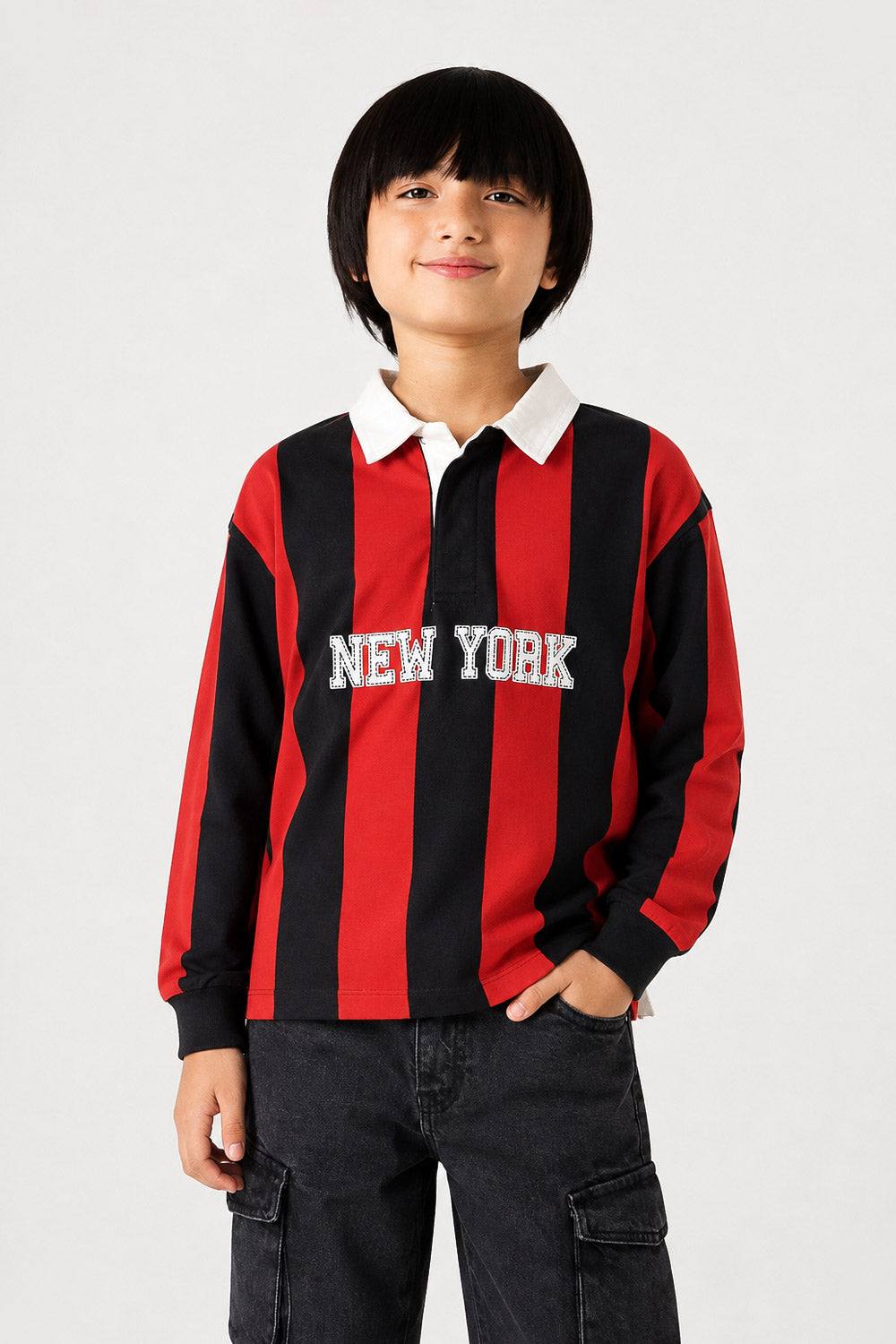 YARN DYED POLO SHIRT