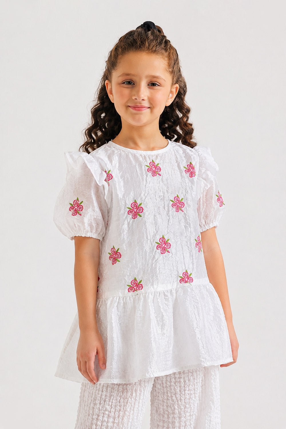 GIRLS EMBROIDERED CO-ORD SET