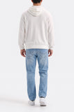 TEXTURED HENLEY  HOODIE