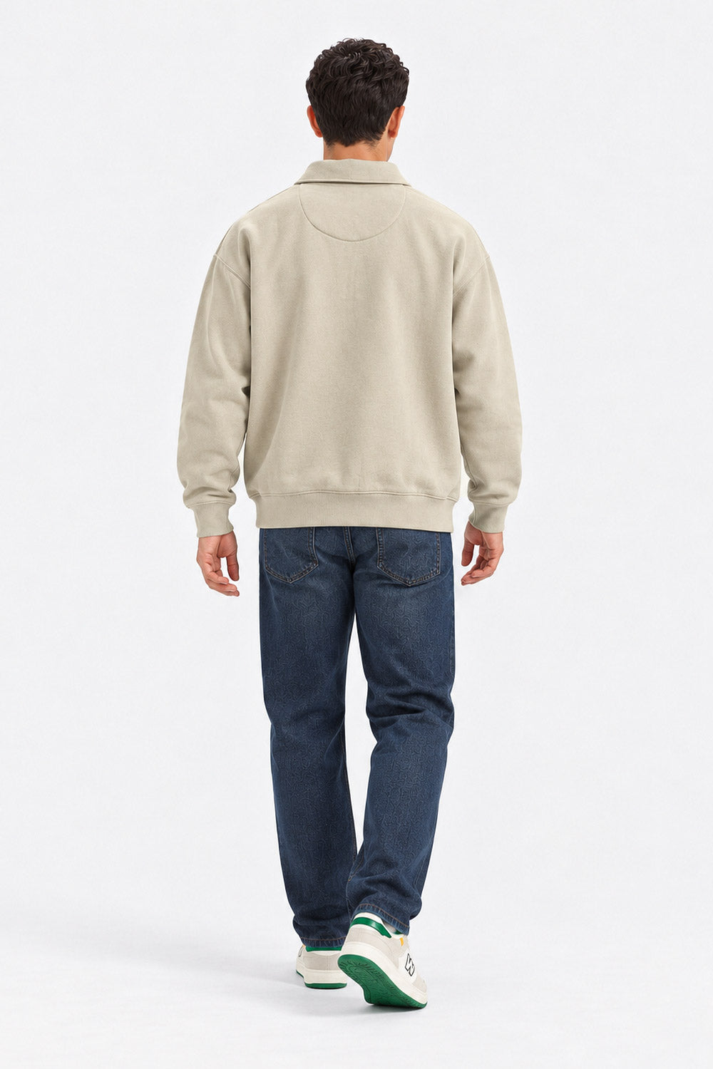 BASIC POLO SWEARTSHIRT