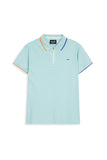 MENS TRENDY ZIPPER POLO