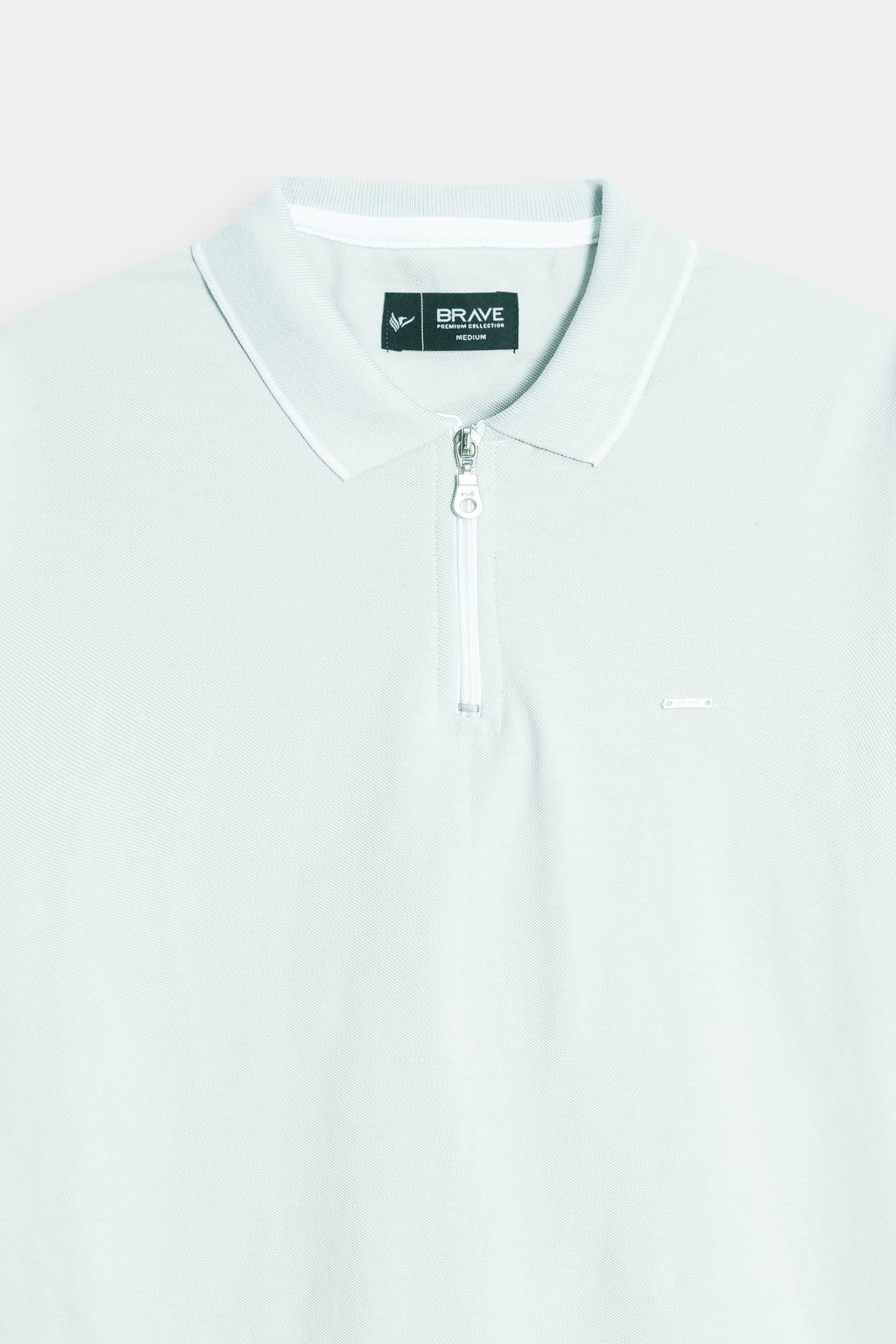 MENS TRENDY ZIPPER POLO