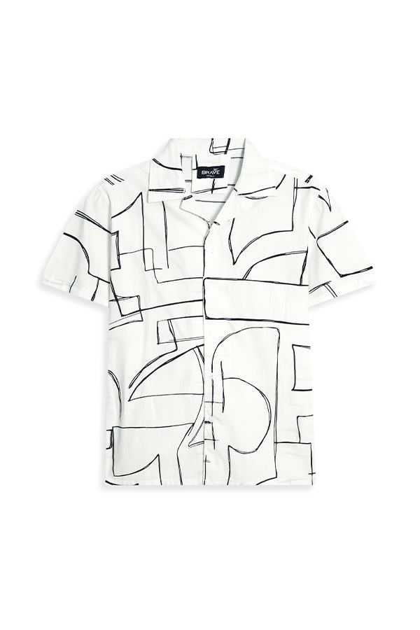Men’s Digital Print Casual Shirt