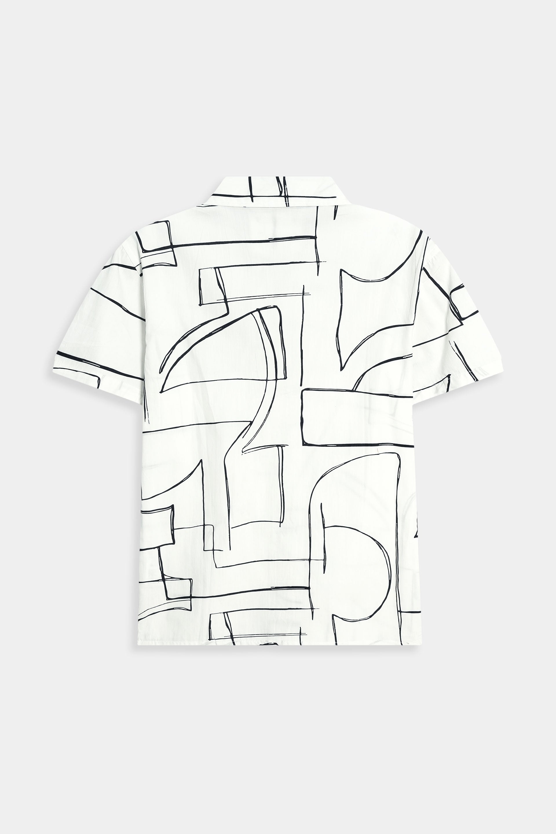 Men’s Digital Print Casual Shirt