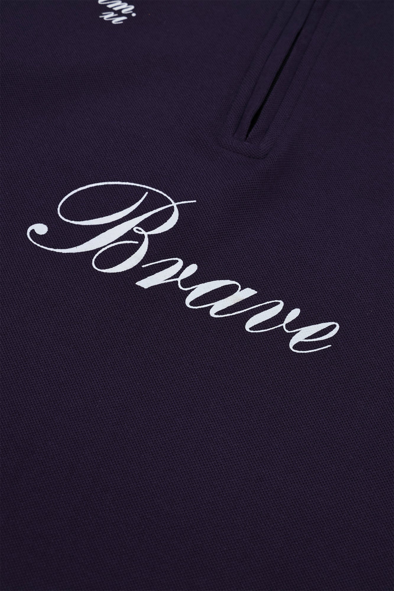 Men's Plum "Brave" Quarter-Zip Polo