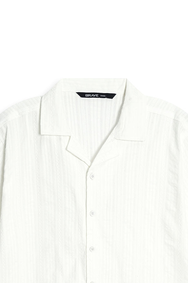 MENS CUBAN COLLAR SHIRT