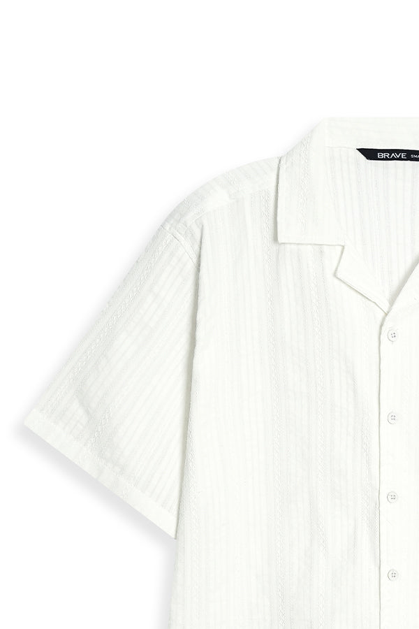MENS CUBAN COLLAR SHIRT