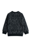 Black & Gray Abstract Pattern Crewneck Sweatshirt