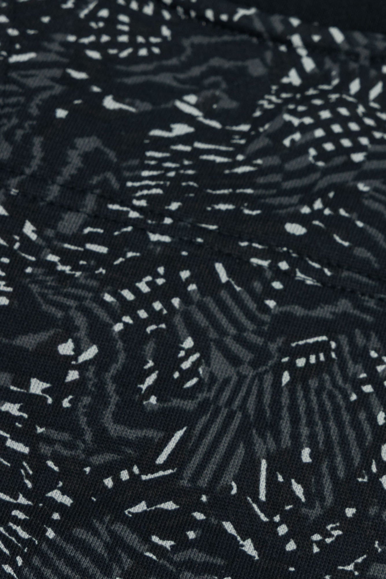 Black & Gray Abstract Pattern Crewneck Sweatshirt