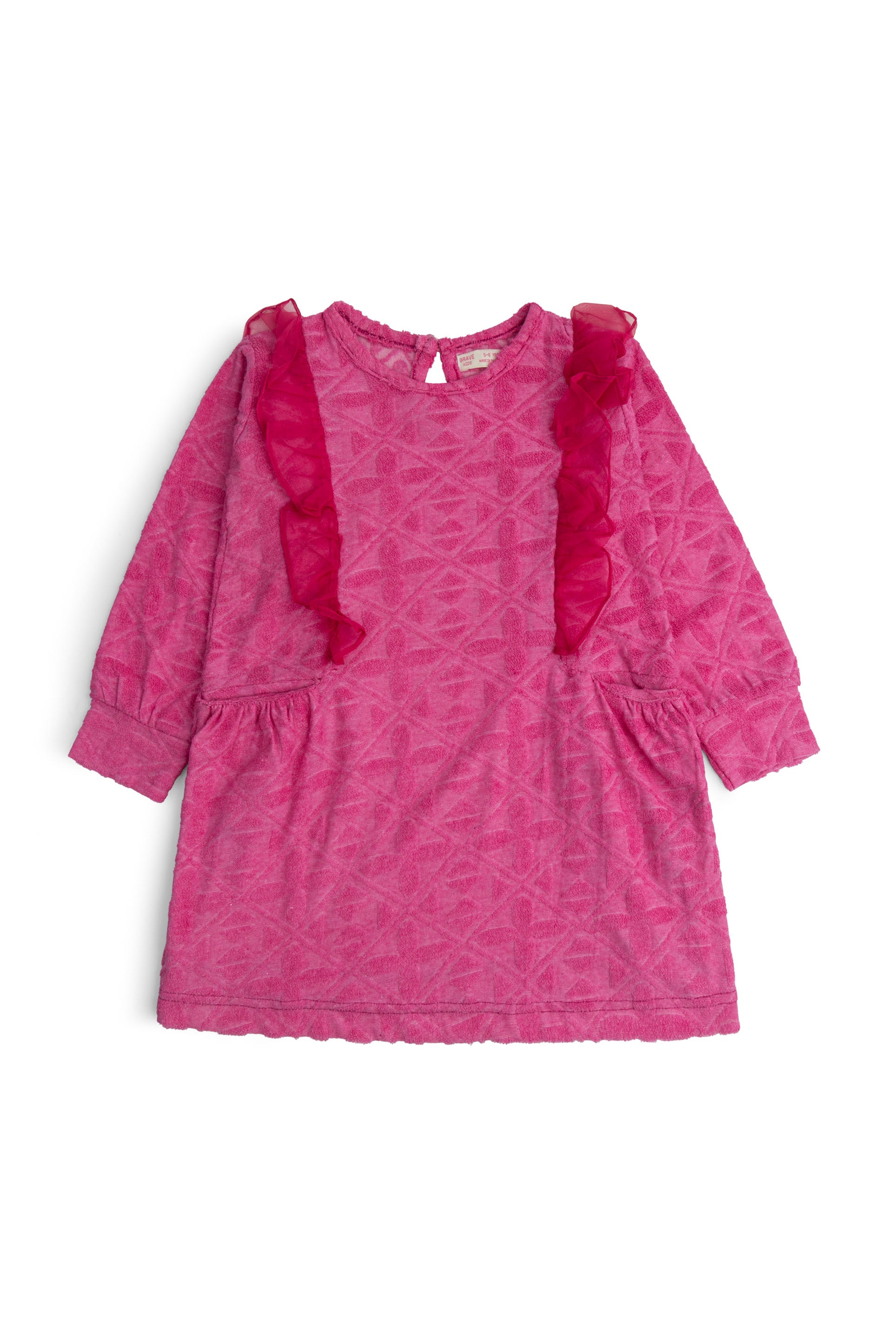 Textured Ruffle Dress