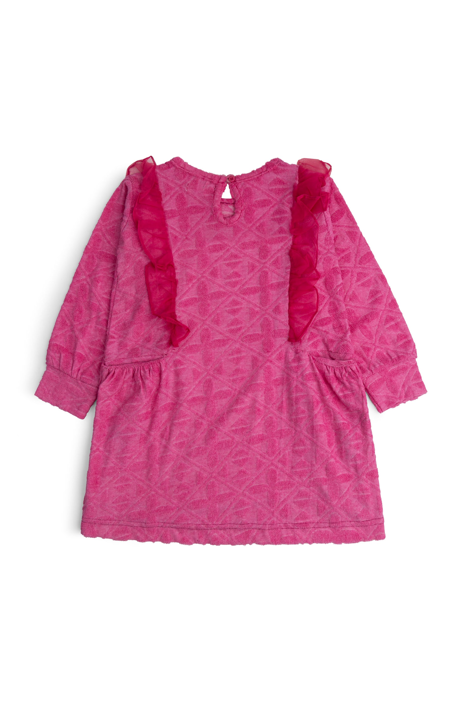 Textured Ruffle Dress