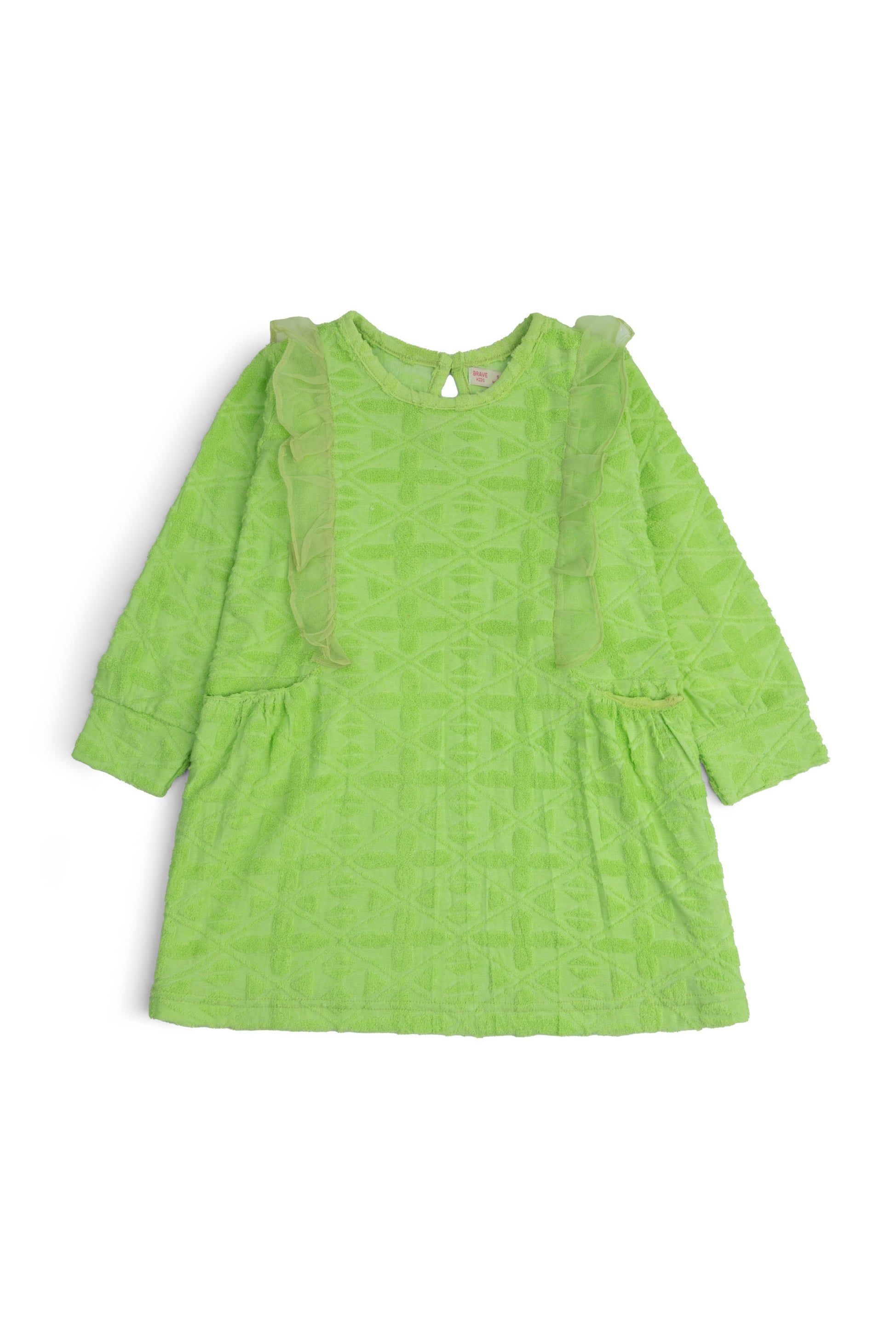 Textured Ruffle Dress
