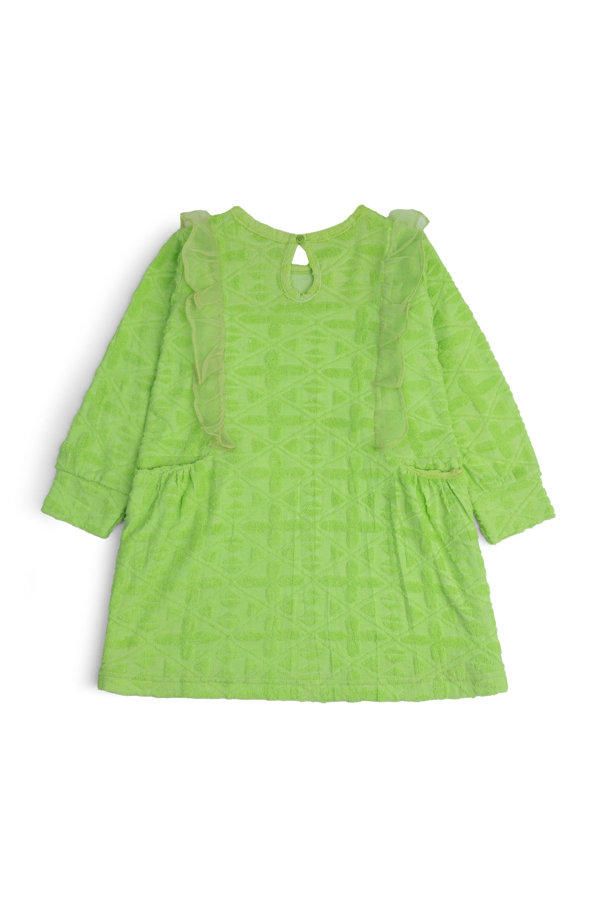 Textured Ruffle Dress