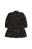 Star Print Corduroy Tiered Frock