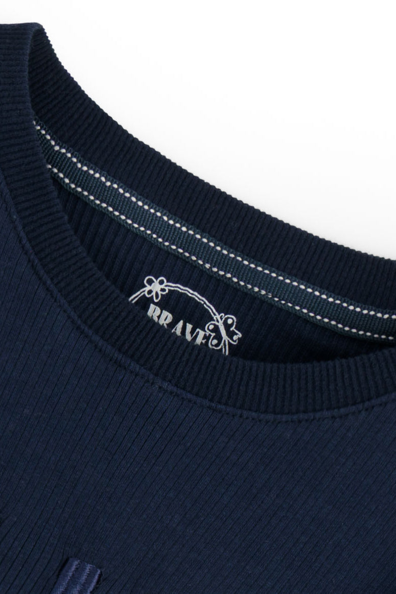 Girls Navy Blue Top