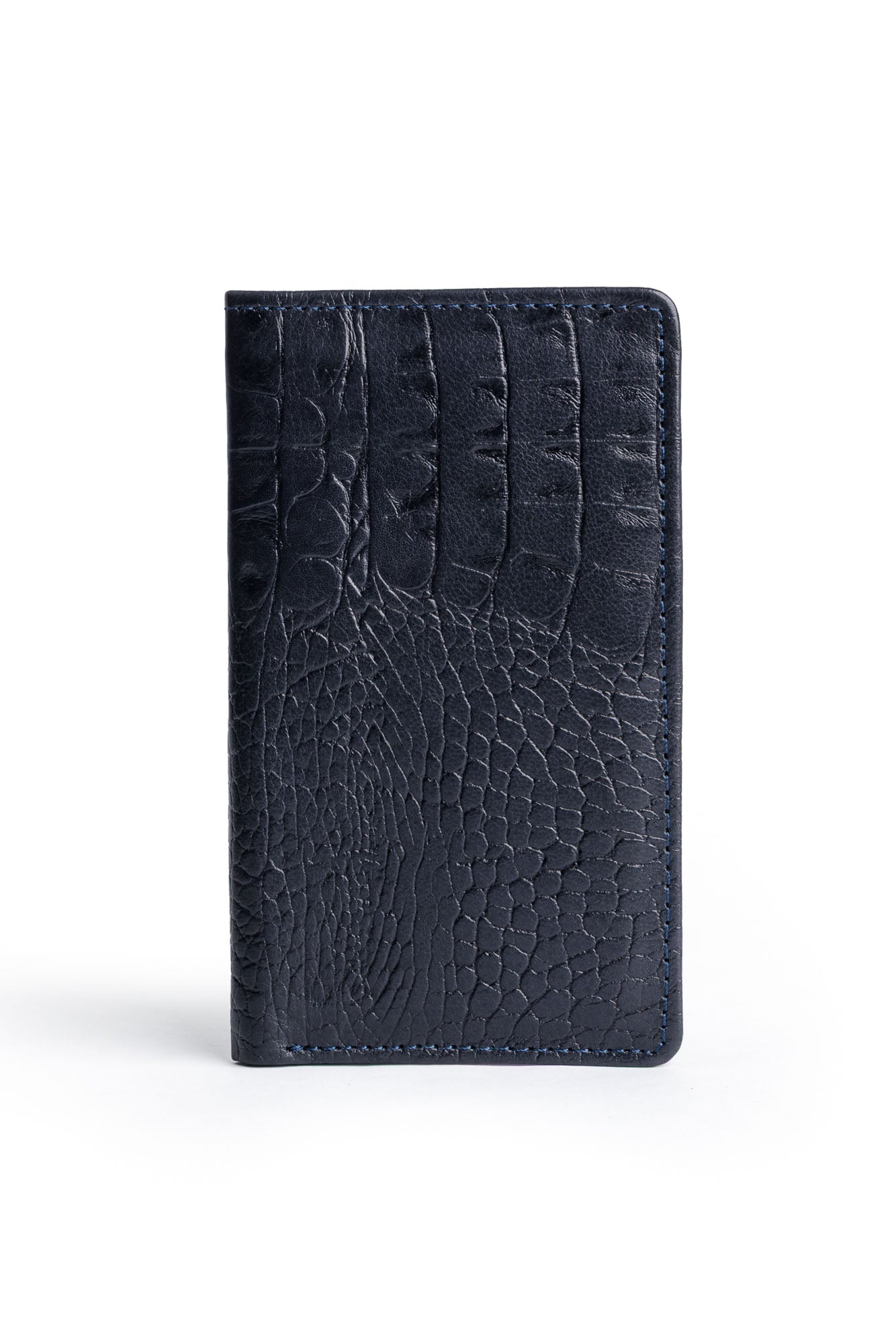 Men's Croc-Embossed Leather Wallet
