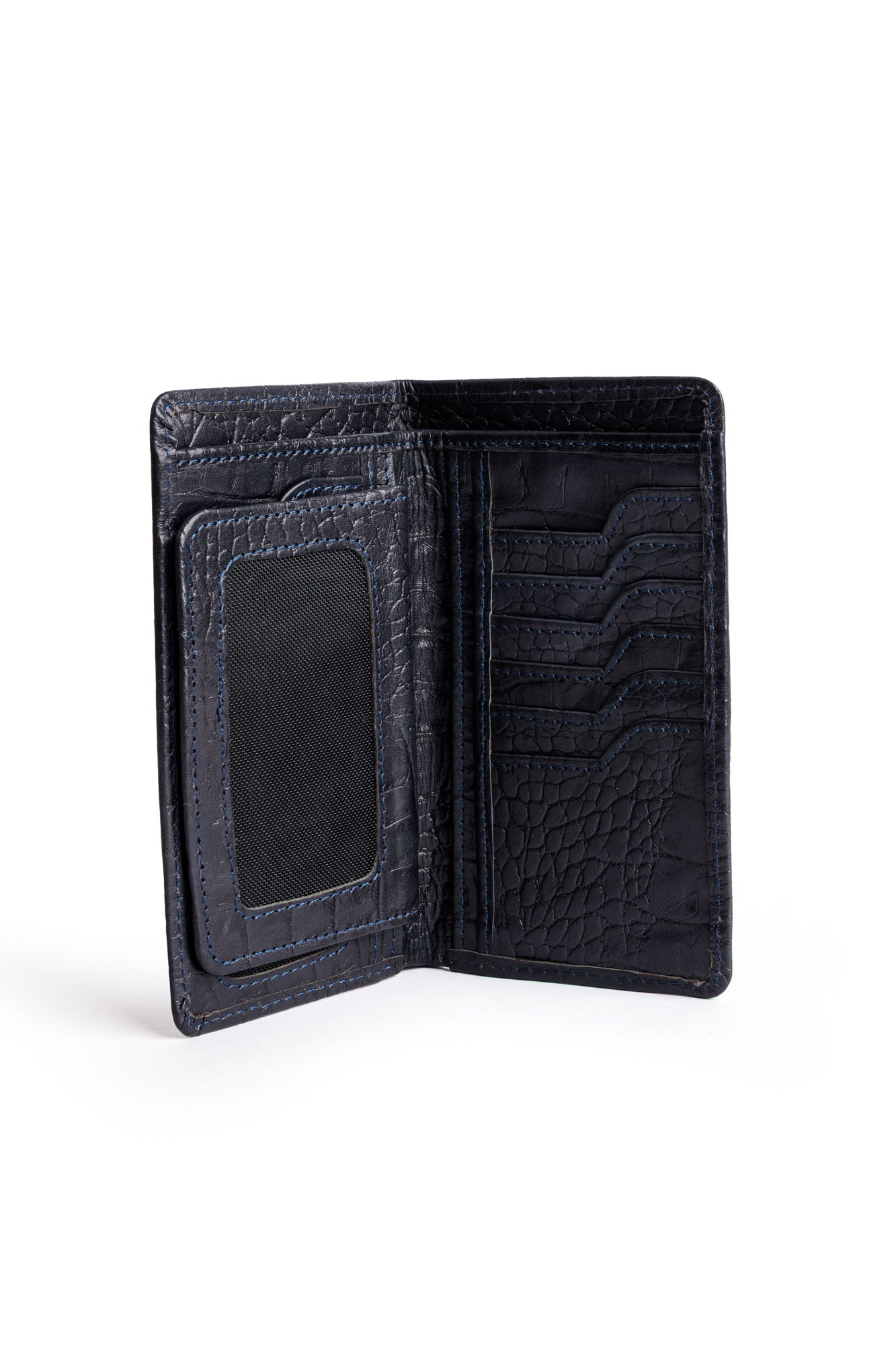 Men's Croc-Embossed Leather Wallet