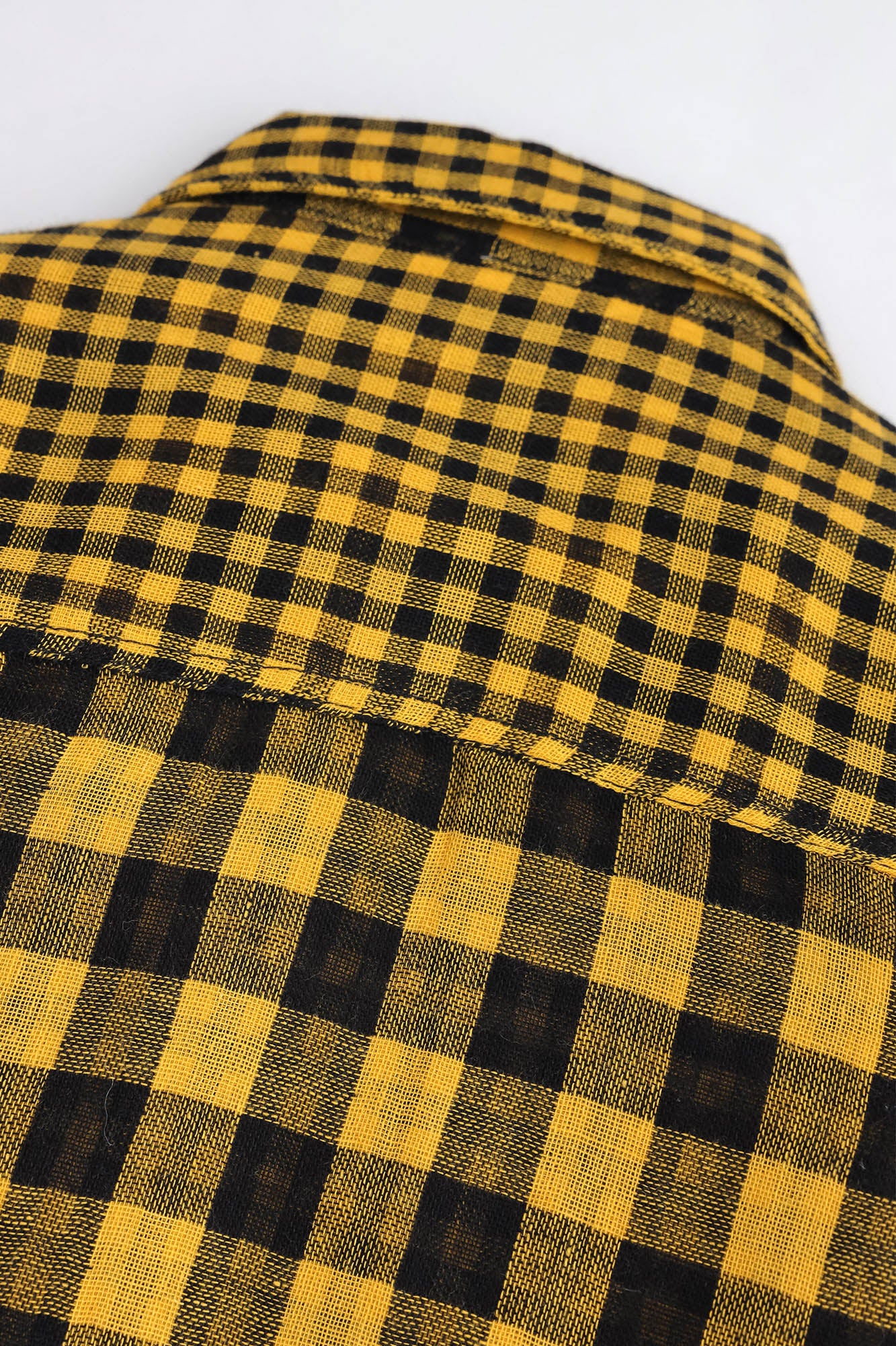Boys' Black & Yellow Checkered Shirt