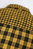Boys' Black & Yellow Checkered Shirt