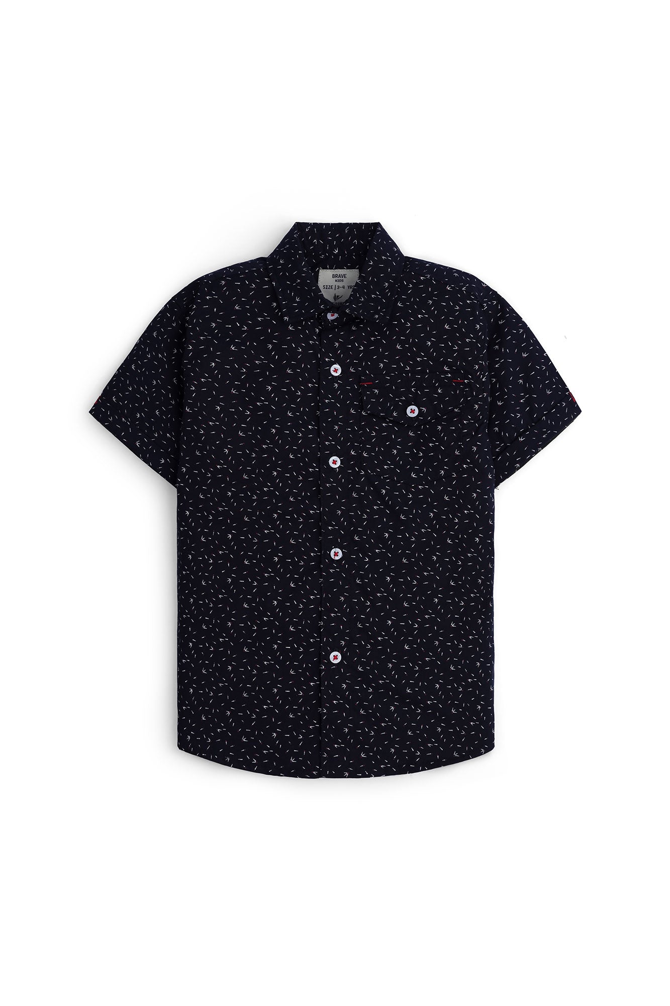 Boys' Micro-Print Casual Shirt