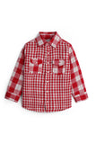 Boys' Red Checkered  Shirt