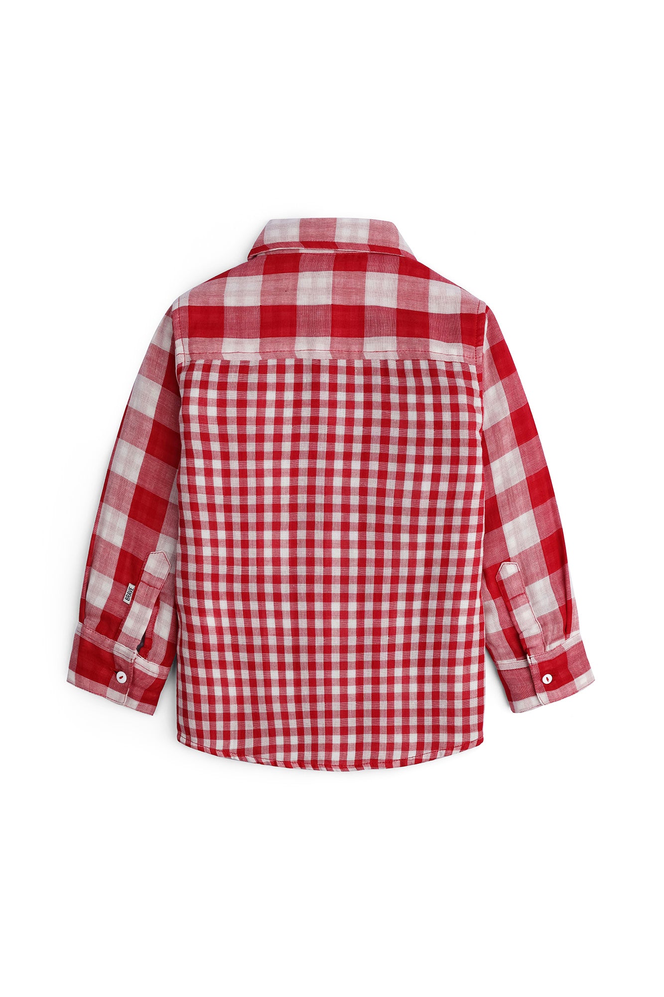 Boys' Red Checkered  Shirt