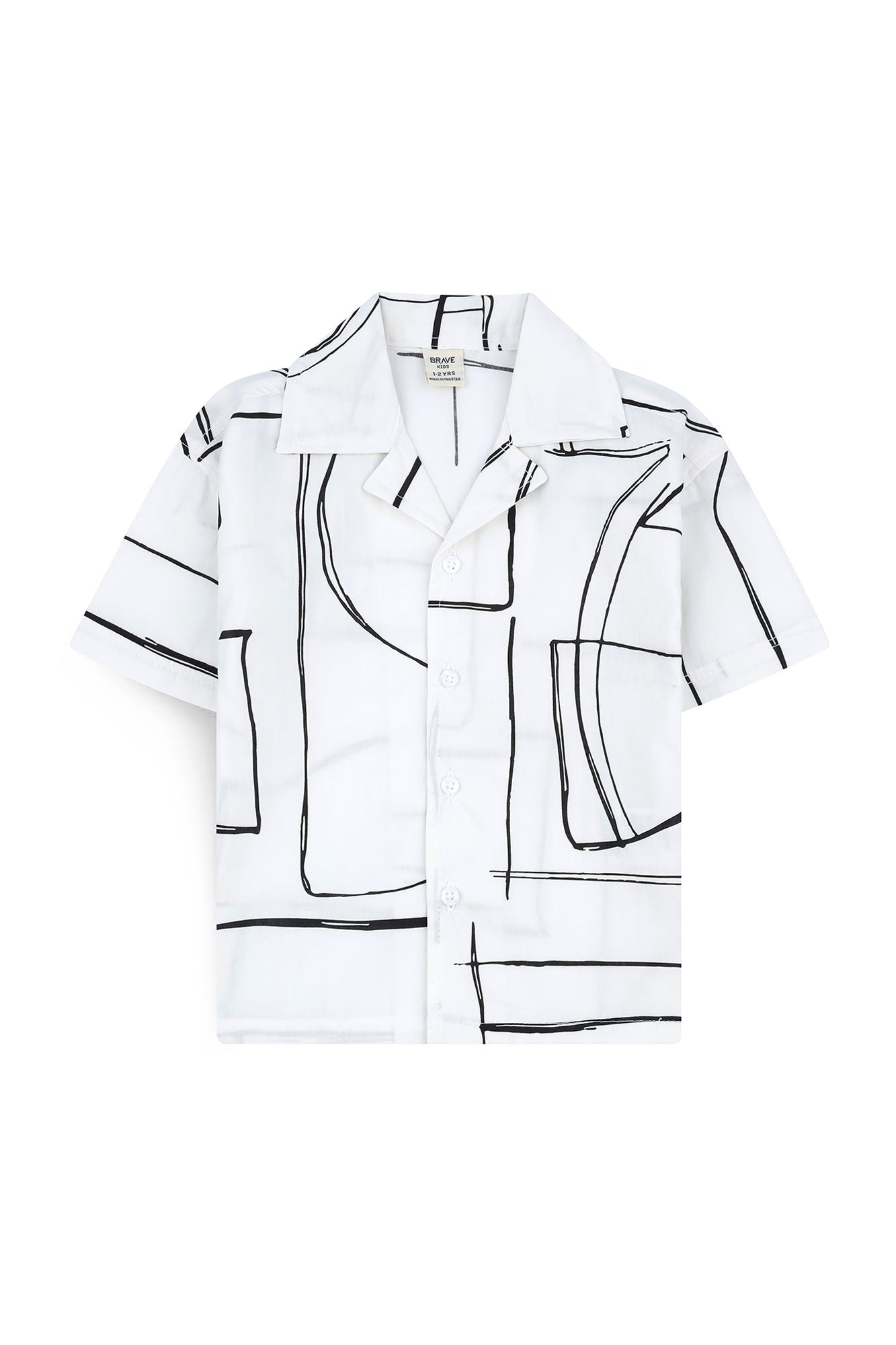 Boys' Minimalist Abstract Art Shirt