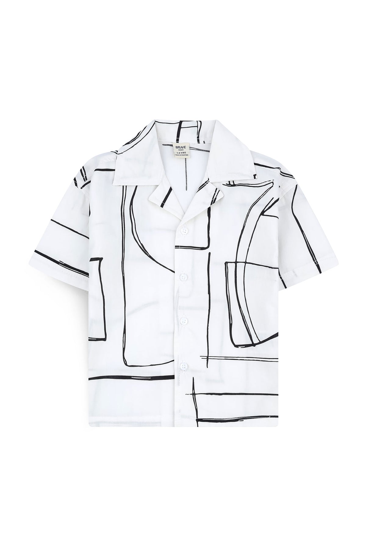 Boys' Minimalist Abstract Art Shirt
