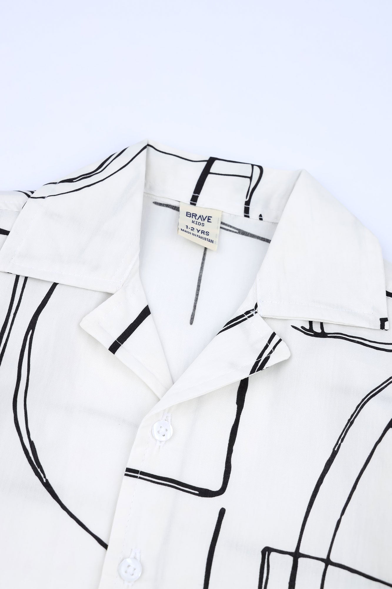 Boys' Minimalist Abstract Art Shirt