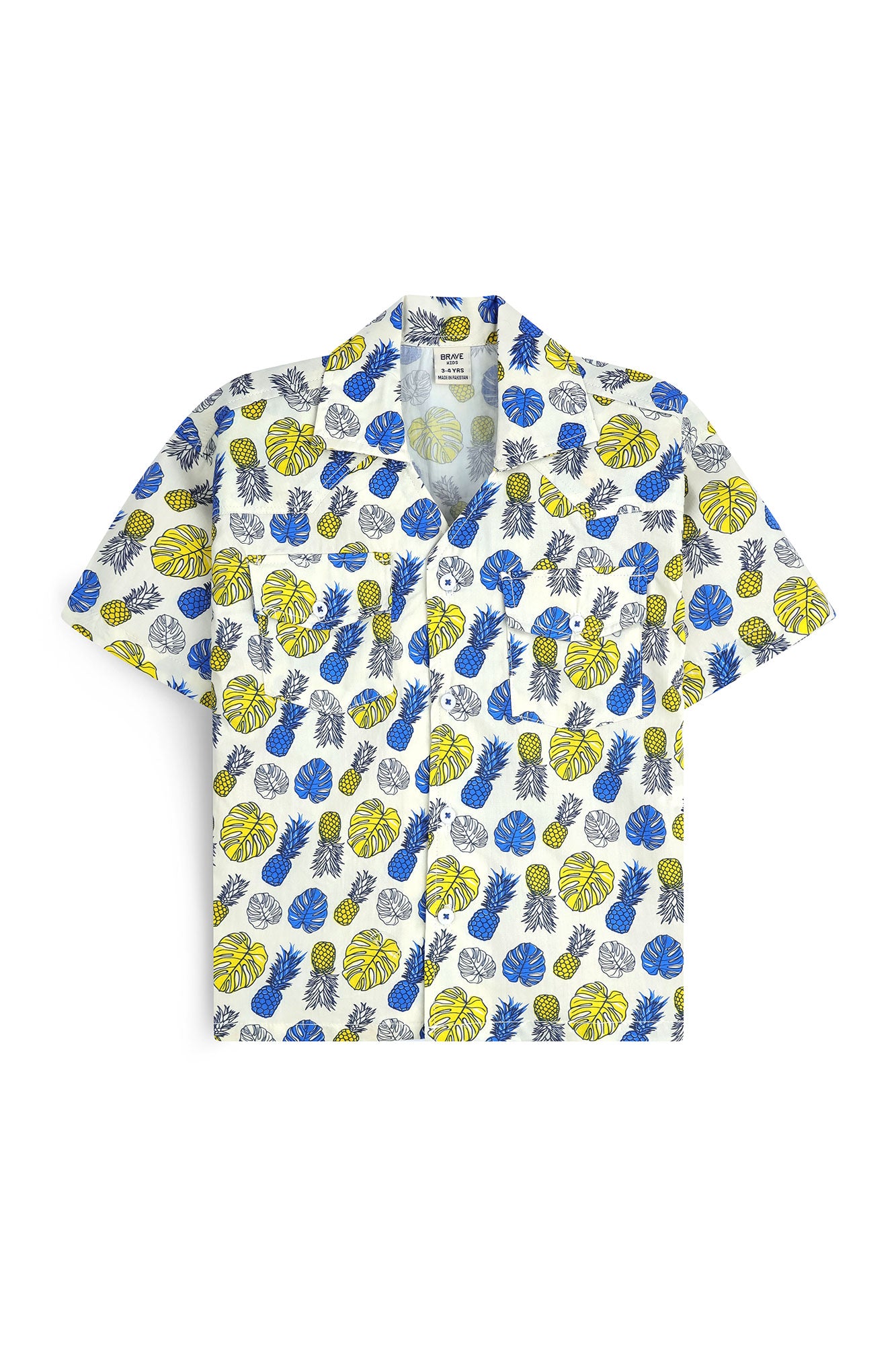 Boys' Pineapple Printed Shirt