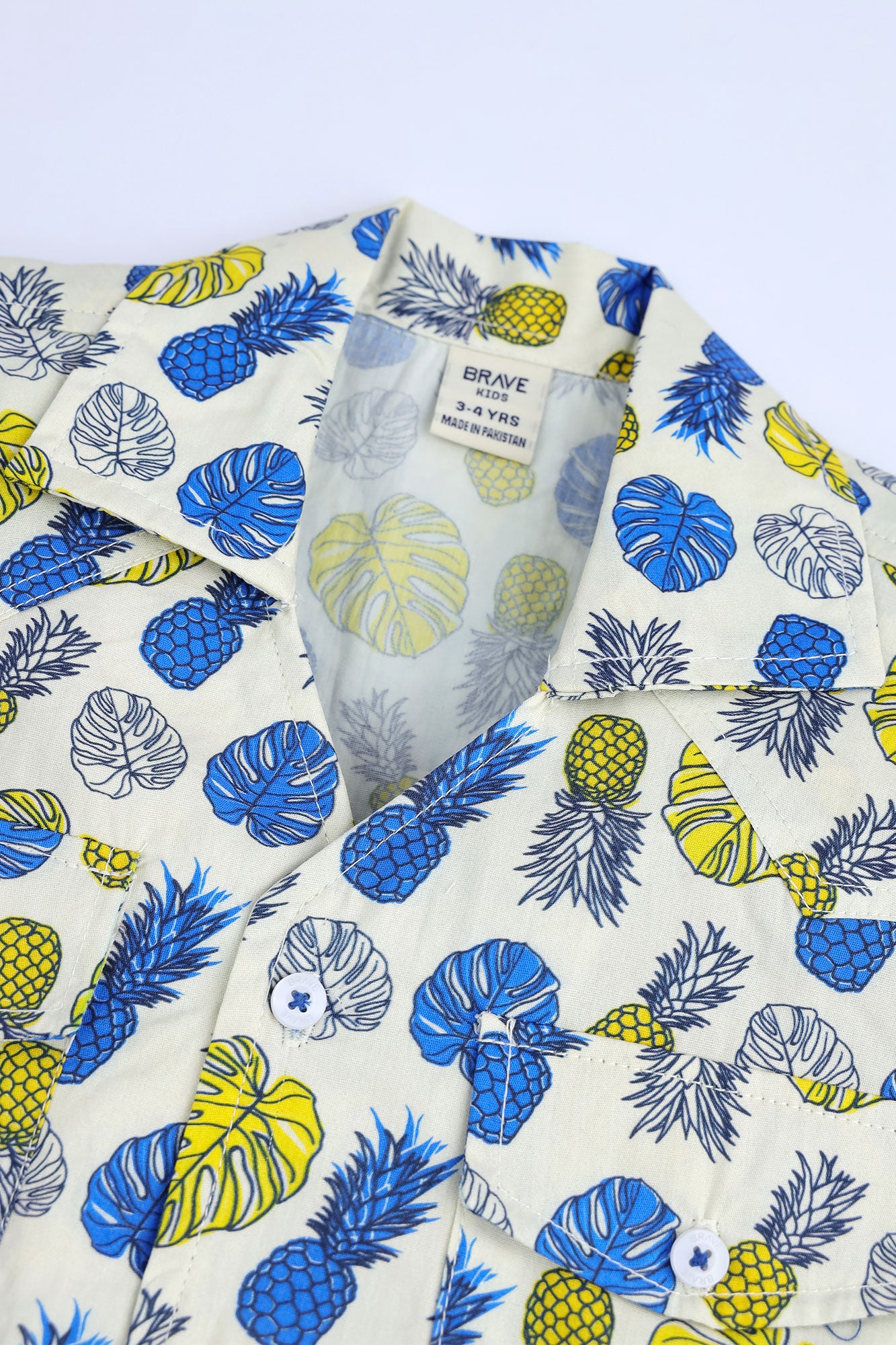 Boys' Pineapple Printed Shirt