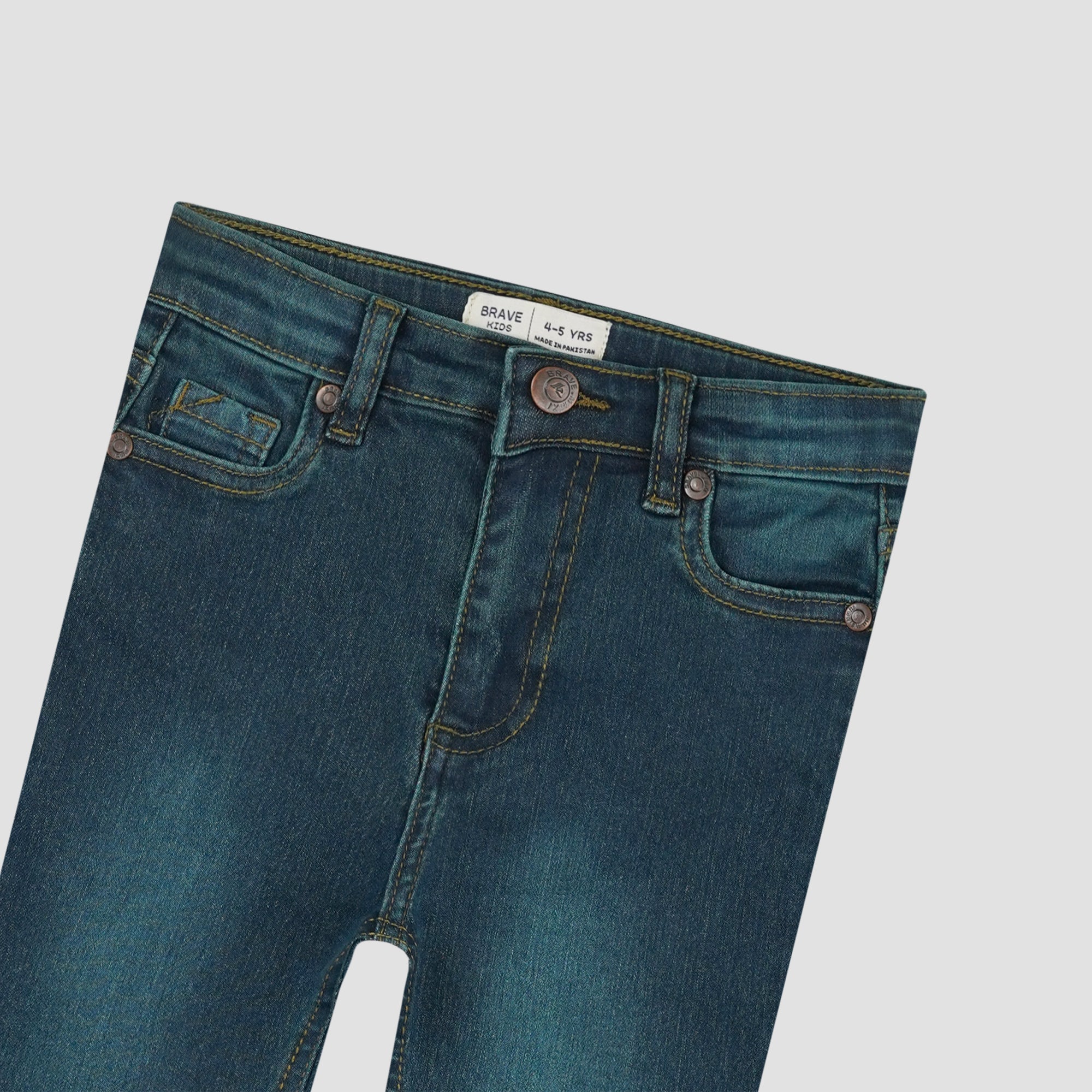 Multi Color Straight Fit Denim