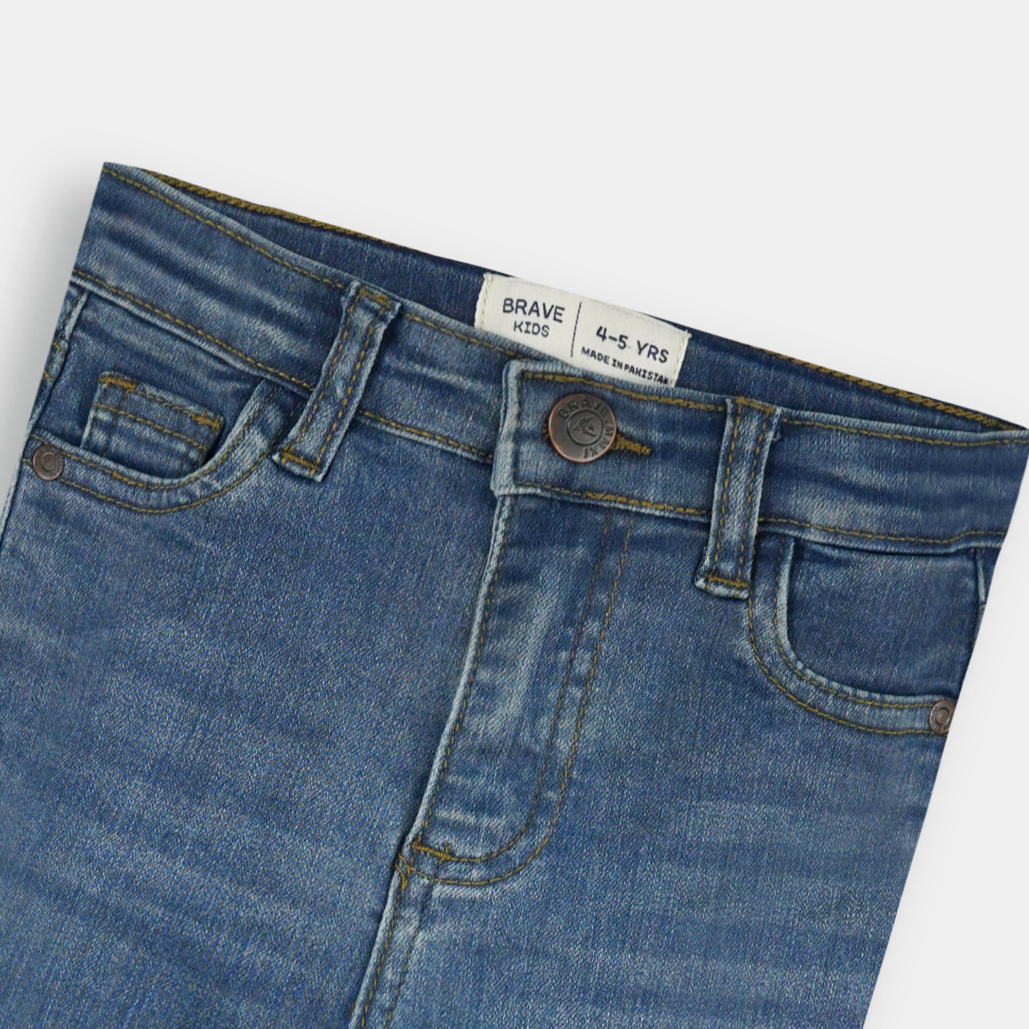 Multi Color Blue Wash Denim