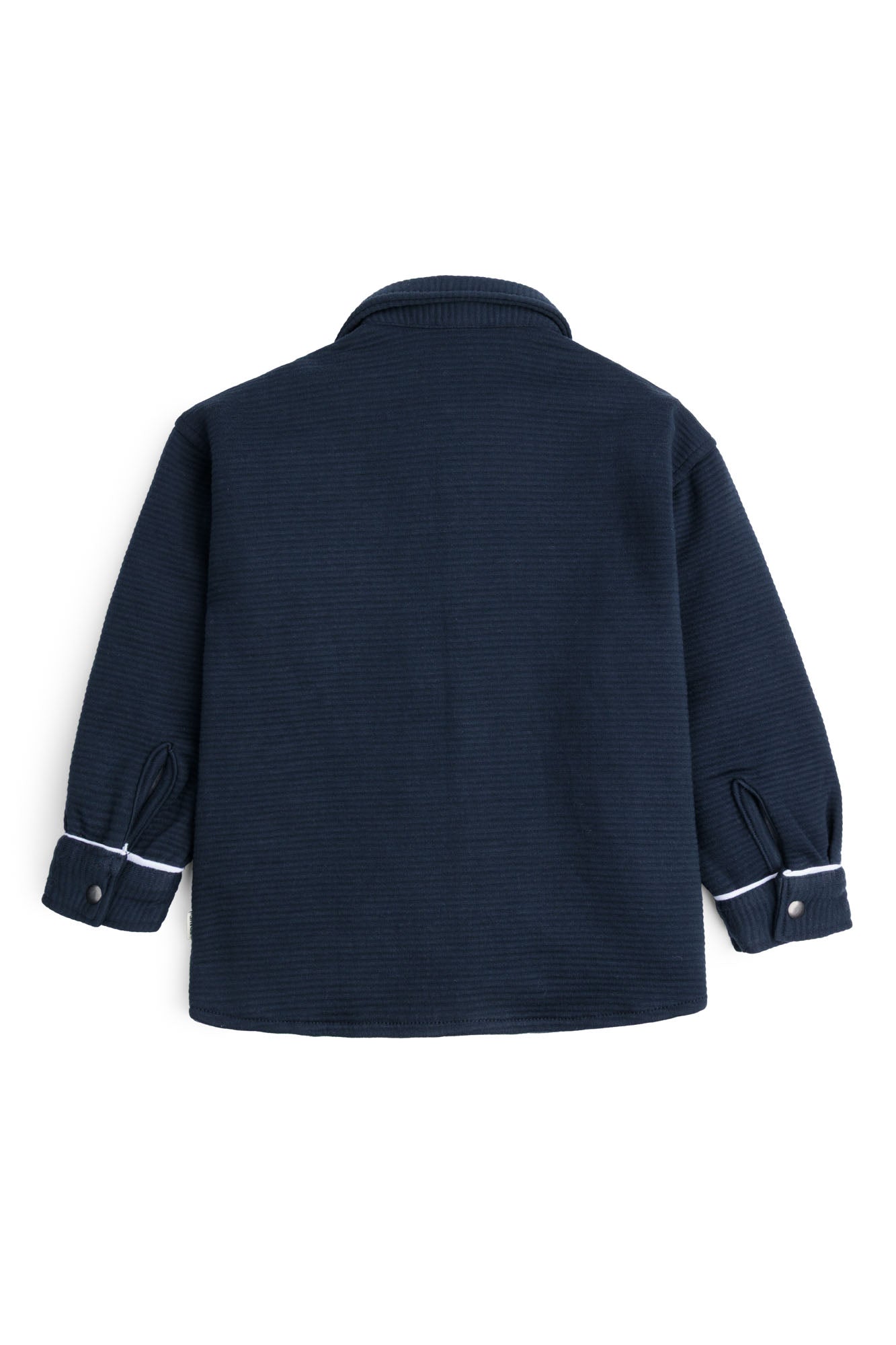 Navy Blue Quilted Shacket