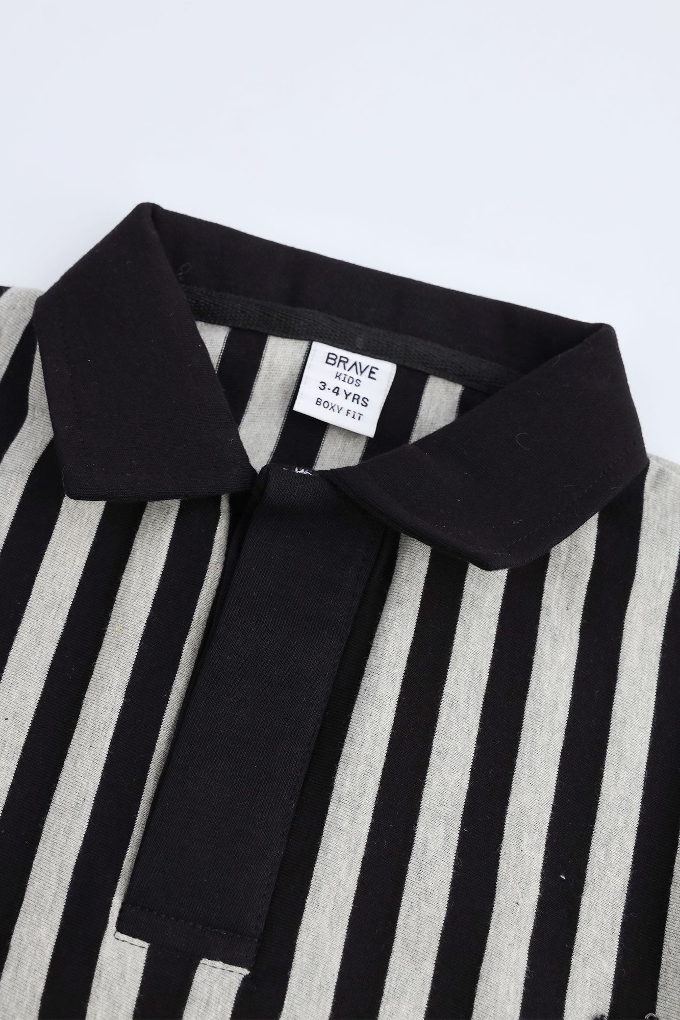 Boys' Vertical Stripe Boxy Polo