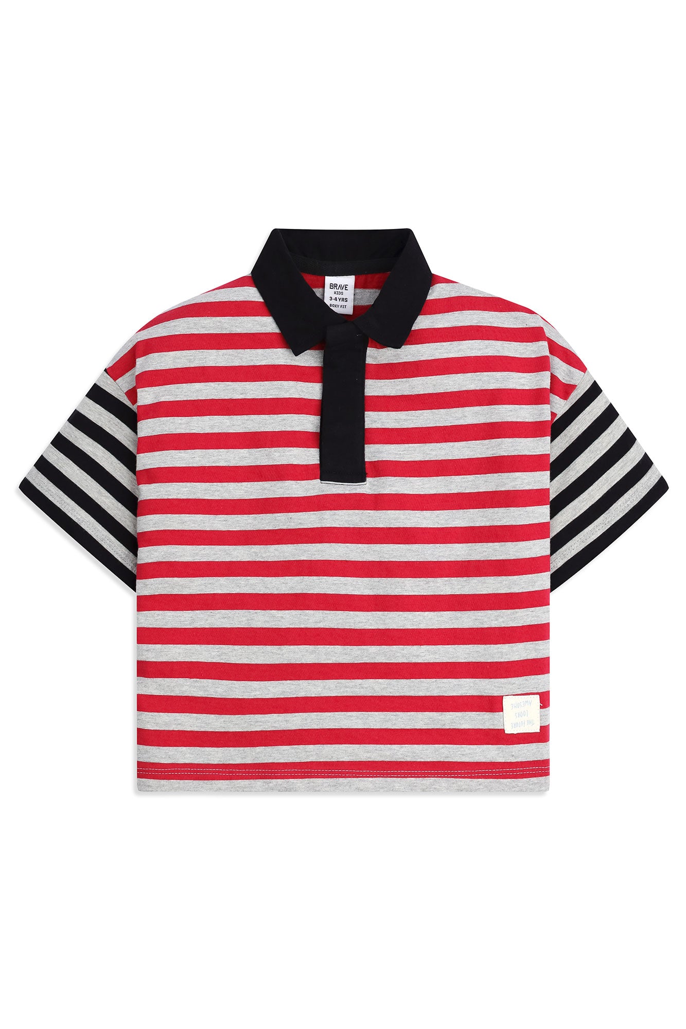 Boys' Block Striped Boxy Polo