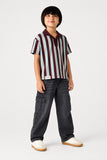 Boys' Vertical Stripe Boxy Polo