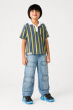 Boys' Vertical Stripe Boxy Polo