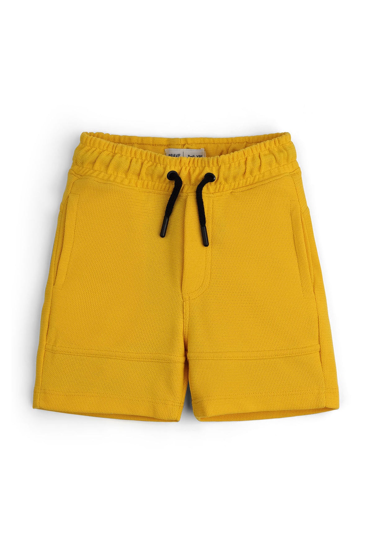 Boys' Honey Yellow Waffle Shorts